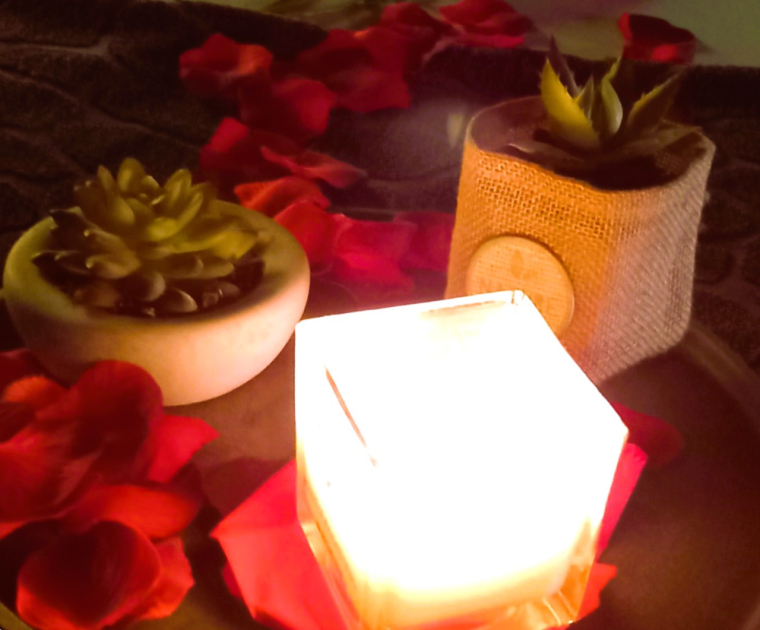 Massage à la bougie parfumée au Spa de Cuisery